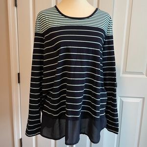Nautica xxl boatneck long sleeve tee